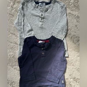 Bundle of 2- Splendid baby boy Henley tops- 12/18 months